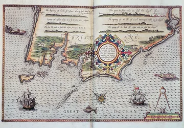 Carte du littoral de la Bretagne, 1588